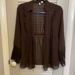 Cato sheer blouse coverup.🌞